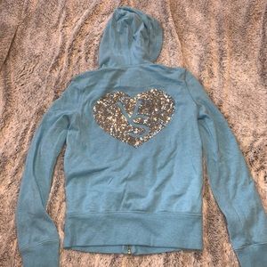 Victoria secret Blue full zip up